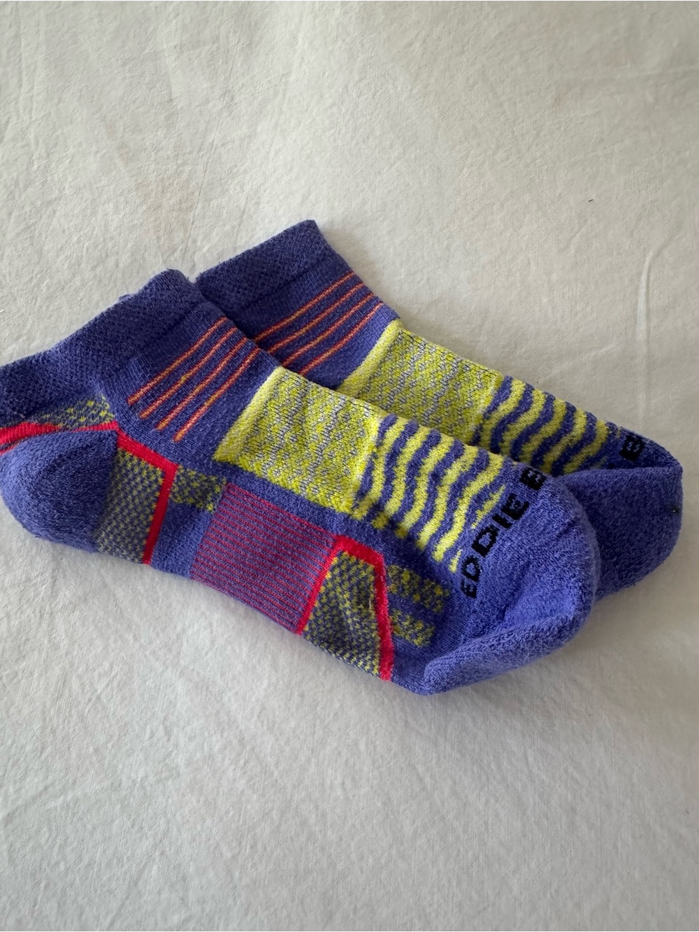Eddie Bauer Purple, Yellow & Red Low-Cut Athletic Socks